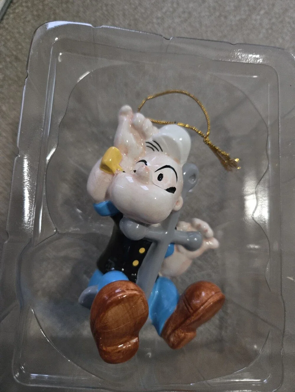 Vintage Enesco Popeye Sunday Funnies Hanging Ornament 1996